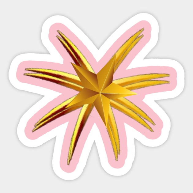 gold star Sticker by Dilhani